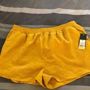 Yellow shorts